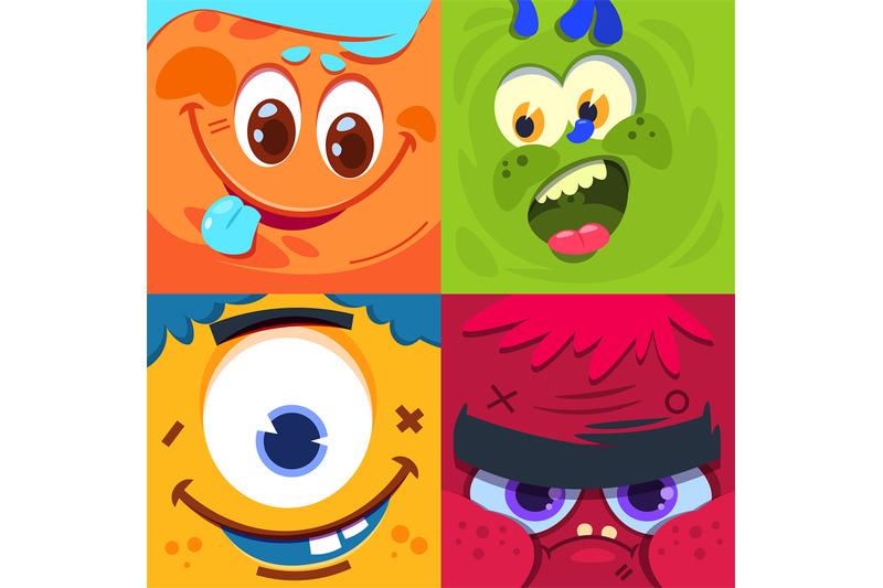 cartoon-monster-faces-scary-carnival-alien-monsters-masks-vector-cha