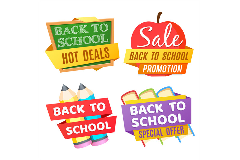 back-to-school-banners-isolated-on-white-background-with-desk-apple
