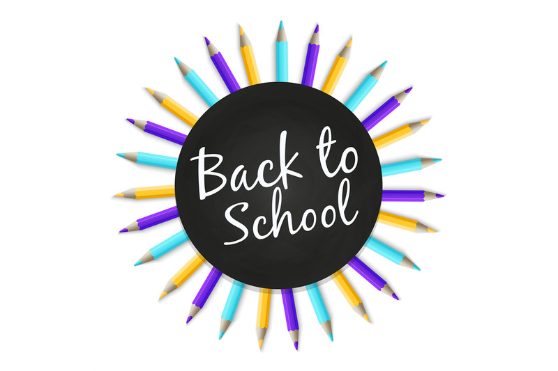 chalkboard-back-to-school-vector-banner-with-color-pencils-isolated-on