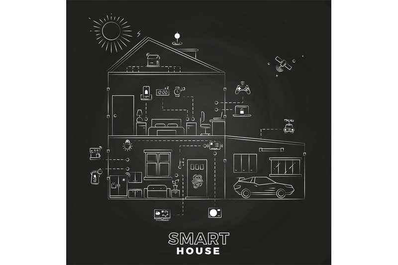 white-line-smart-home-technology-outline-icons