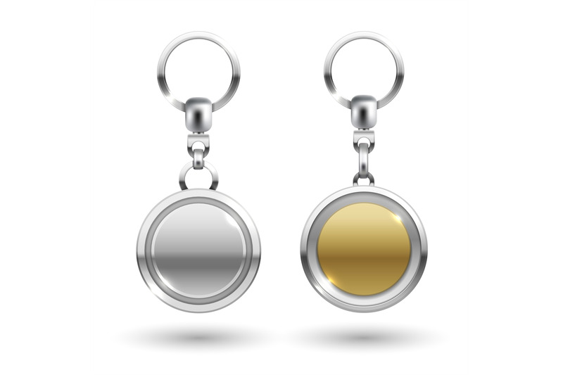 silver-and-gold-keychains-in-round-shapes