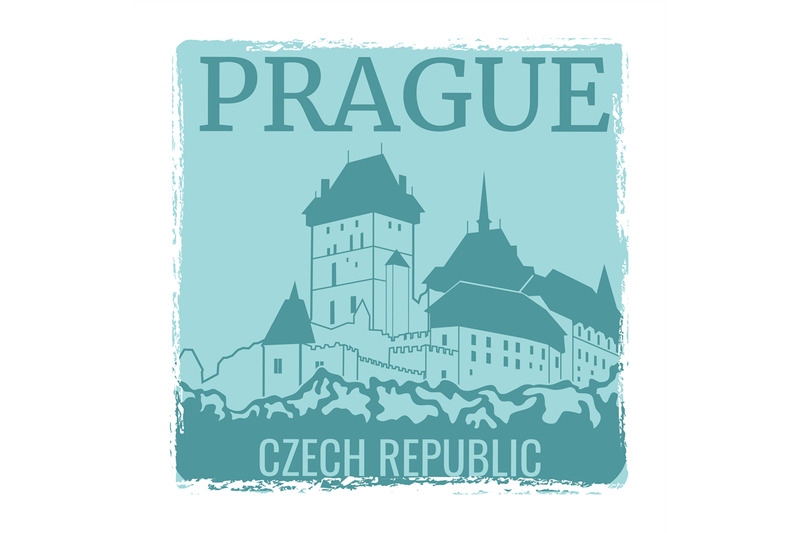 prague-travel-poster-vector-design-with-castle-silhouette