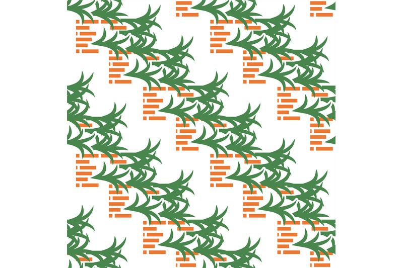 abstract-pattern-with-bricks-and-leaves-on-white