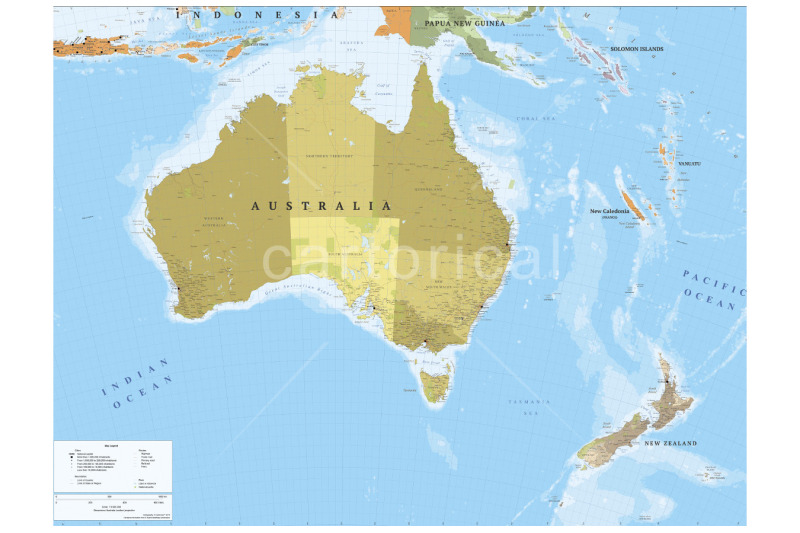 australia-and-new-zealand-map