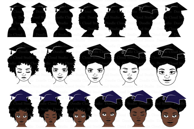 graduation-svg-afro-girls-and-boys-svg-laurea-graduation-clipart