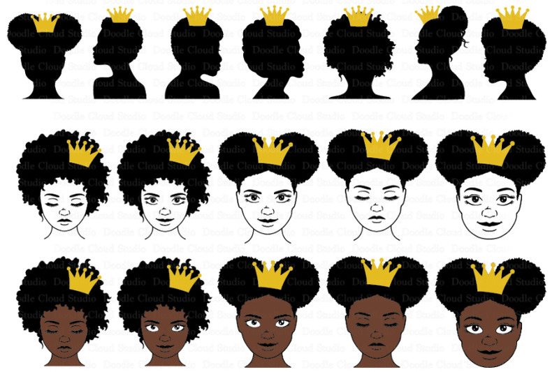 black-queen-with-crown-svg-afro-puff-crown-svg-black-queen-clipart