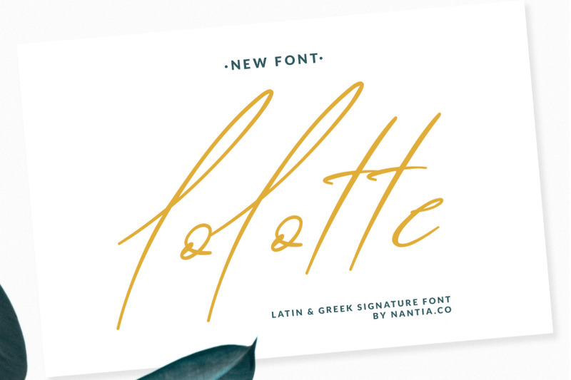 lolotte-multilingual-signature-font