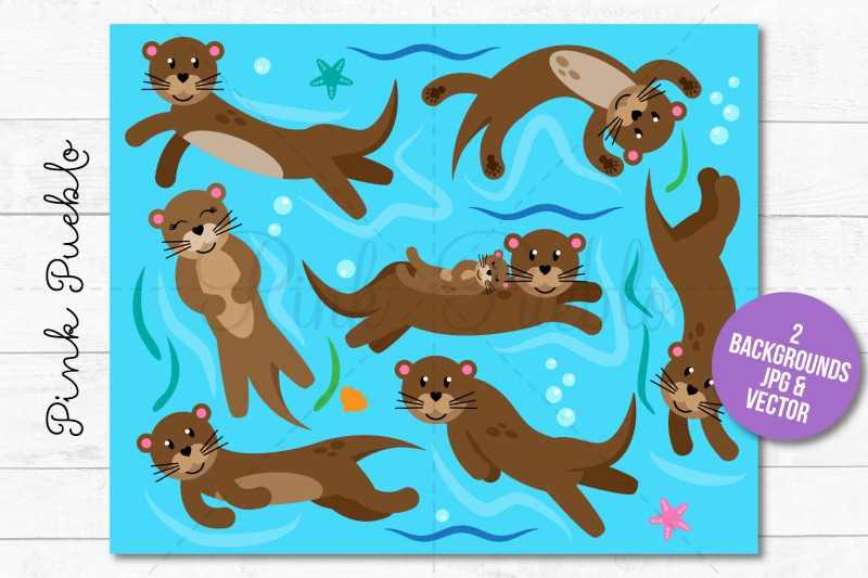 otter-clipart-and-vectors