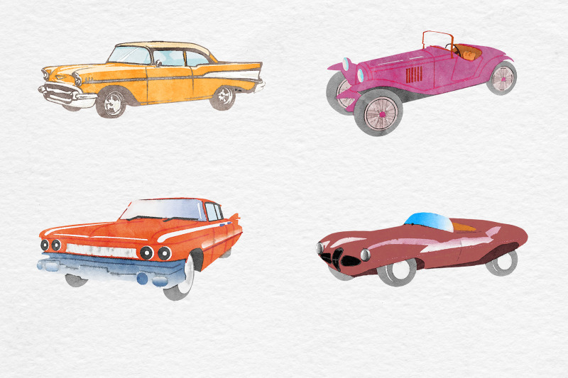 watercolor-cars-clipart