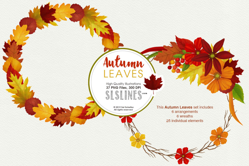 autumn-leaves-fall-foliage-watercolor-clipart