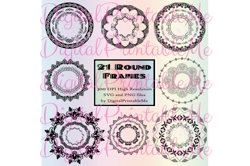 clip-art-frames-set-border-21-images-round-pack-instant-download