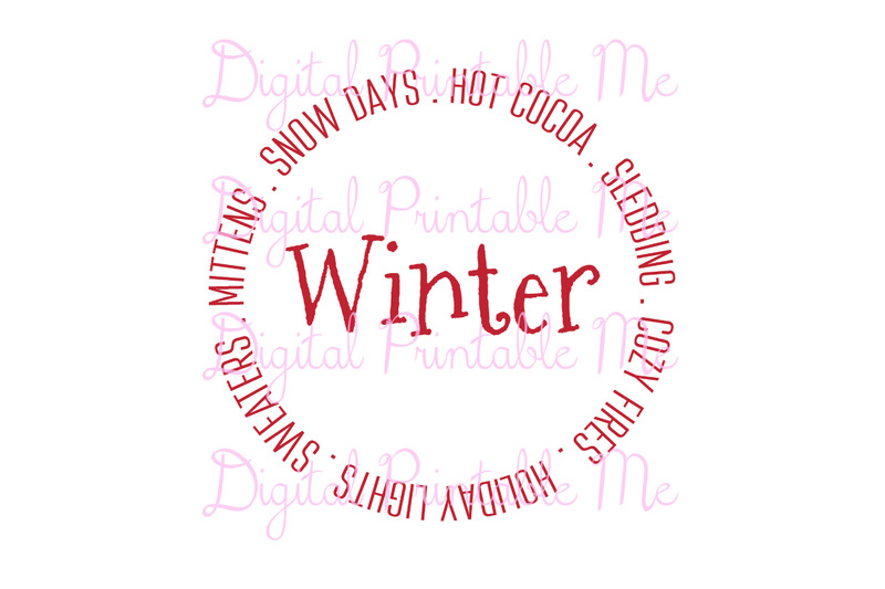 Download Red Winter SVG, Snow Days, Mittens, Lights, Hot Cocoa ...