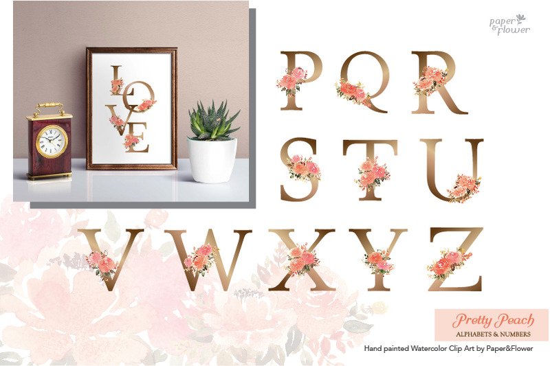 floral-watercolor-alphabet-peach