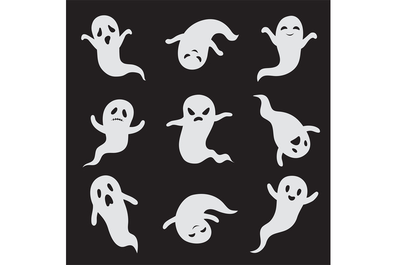 ghost-halloween-ghostly-faces-spooky-monster-vector-isolated-icons