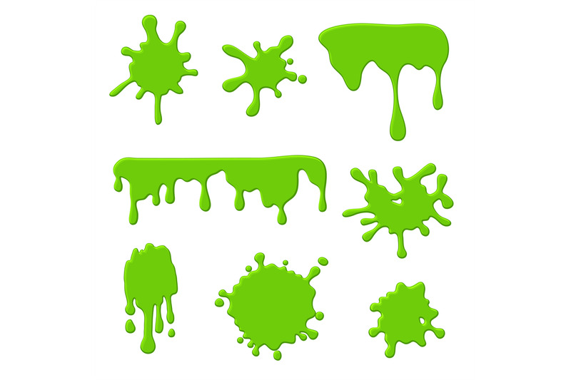 green-slime-goo-spooky-dripping-liquid-blots-and-splashes-border-fo