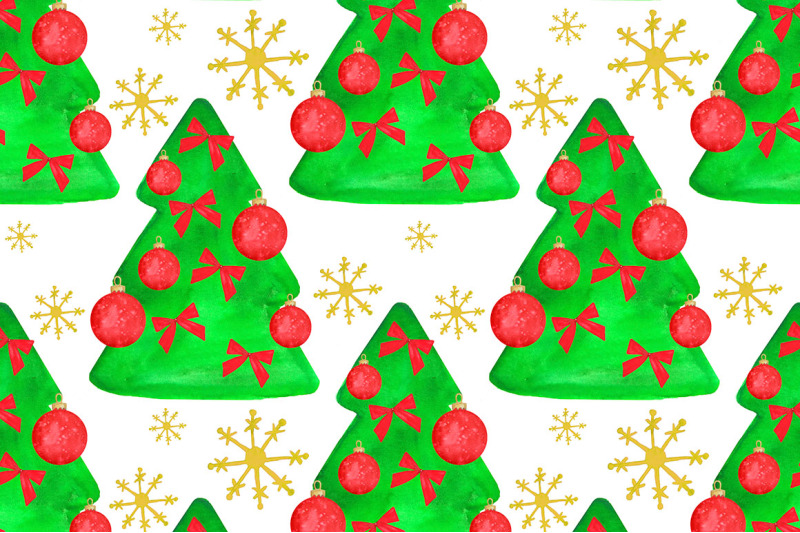 christmas-watercolor-patterns