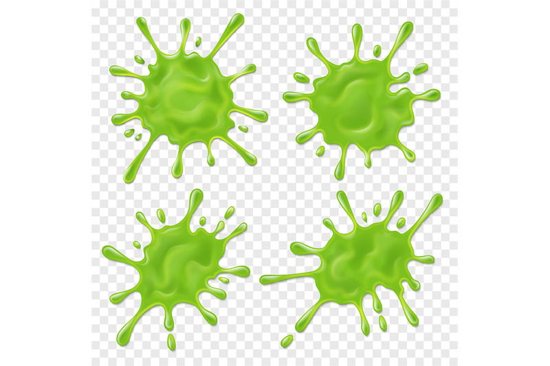 green-slime-realistic-dirt-splat-goo-dripping-splodges-of-slime-iso