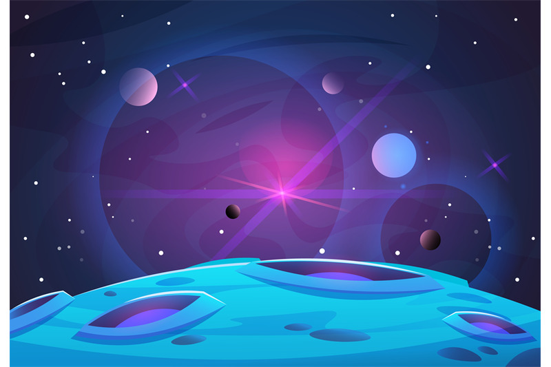 space-and-planet-background-planets-surface-with-craters-stars-and-c