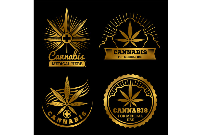 cannabis-banners-or-labels-design-medical-logos-vector-set