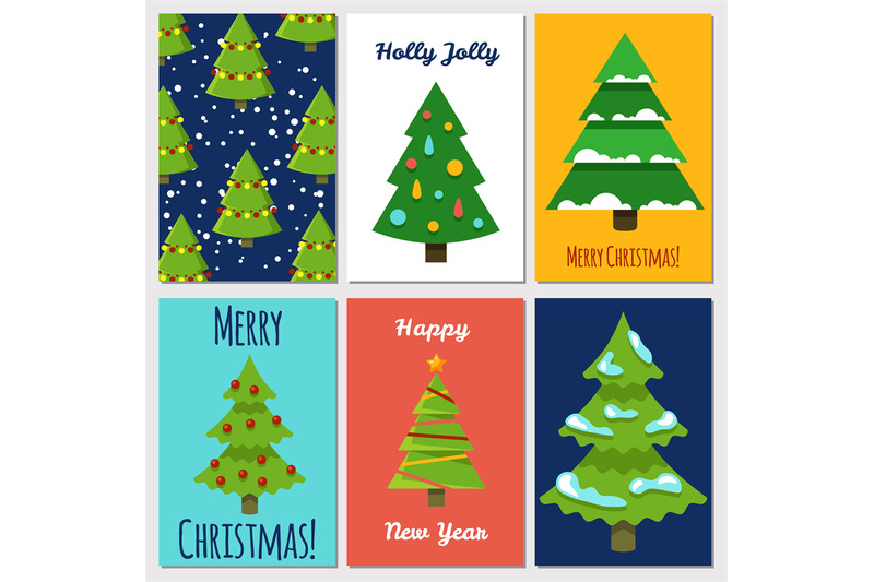 christmas-and-new-year-cards-template-with-cartoon-festive-christmas-t