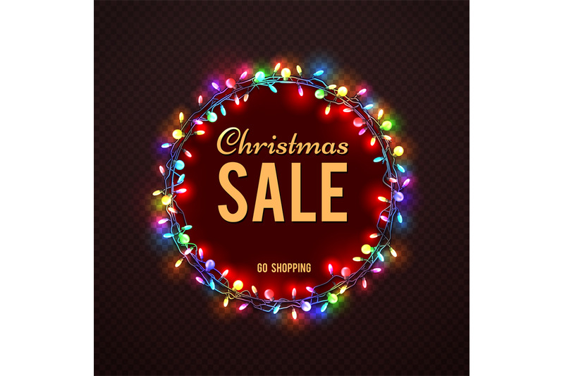 christmas-sale-banner-template-with-colorful-lights