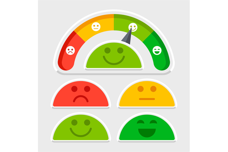 flat-emotions-mood-scale-vector-of-set