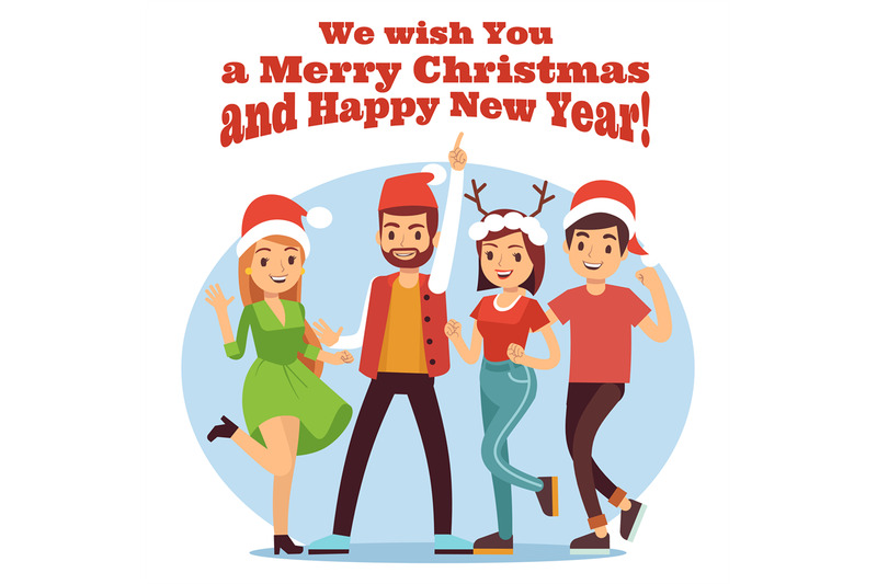 friends-celebrate-christmas-merry-christmas-and-new-year-party