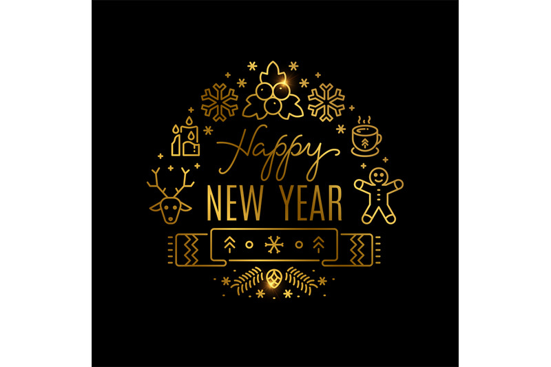 gold-new-year-vector-banner-with-line-icons