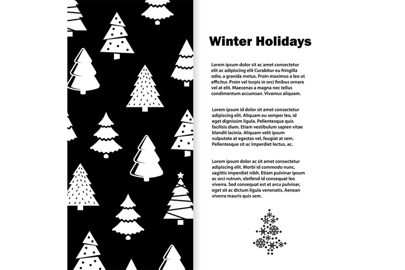 black-and-white-winter-holidays-with-christmas-tree