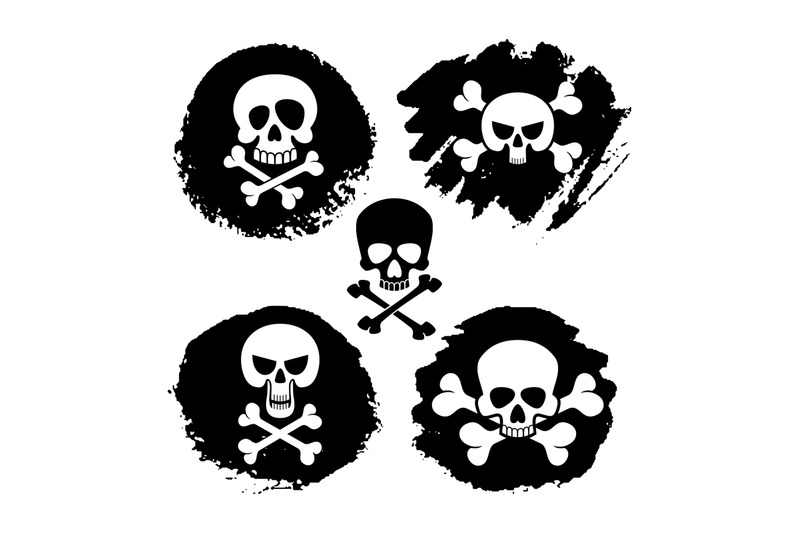 white-piracy-skull-and-crossbones-vector-icons