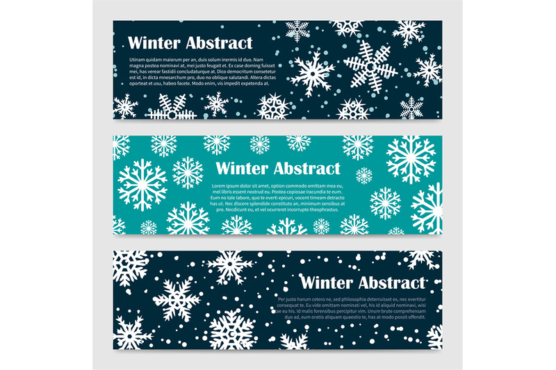 winter-banners-vector-templates-with-snowfall-and-snowflakes