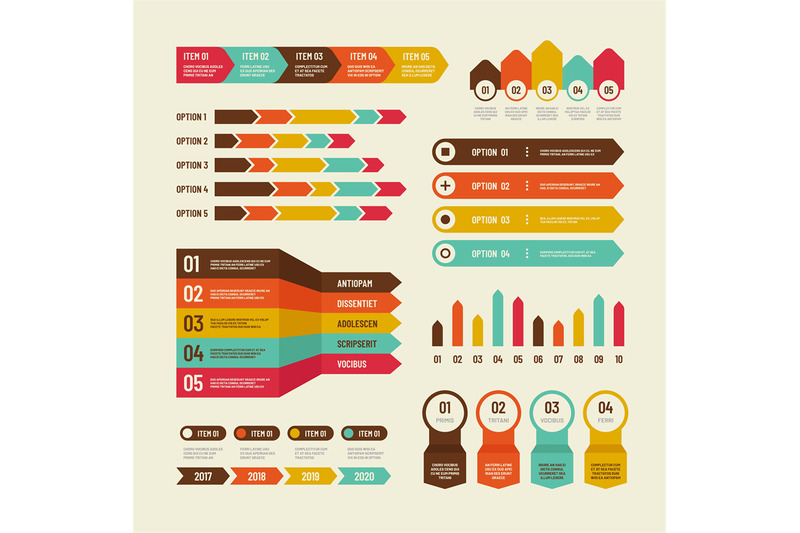 infographic-template-economic-charts-marketing-graphs-process-table
