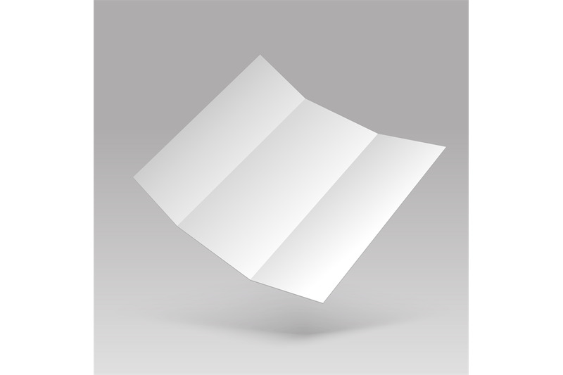 flyer-mockup-blank-white-folded-paper-letterhead-3d-leaflet-card-vec