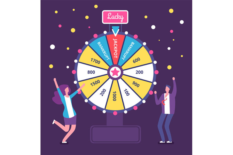 fortune-wheel-with-people-man-and-woman-spinning-roulette-wheel-risk