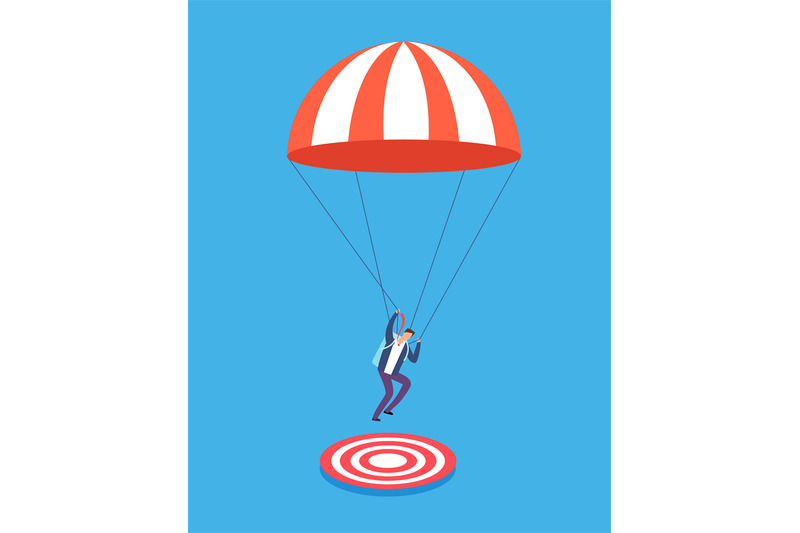 businessman-with-parachute-aiming-on-target-risky-business-success-a