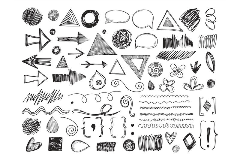 doodle-shapes-pencil-arrows-hand-drawn-textures-and-speech-bubbles