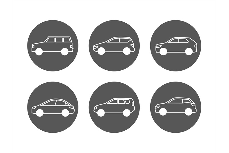 cars-line-icons-vector-set-side-view-auto-icons