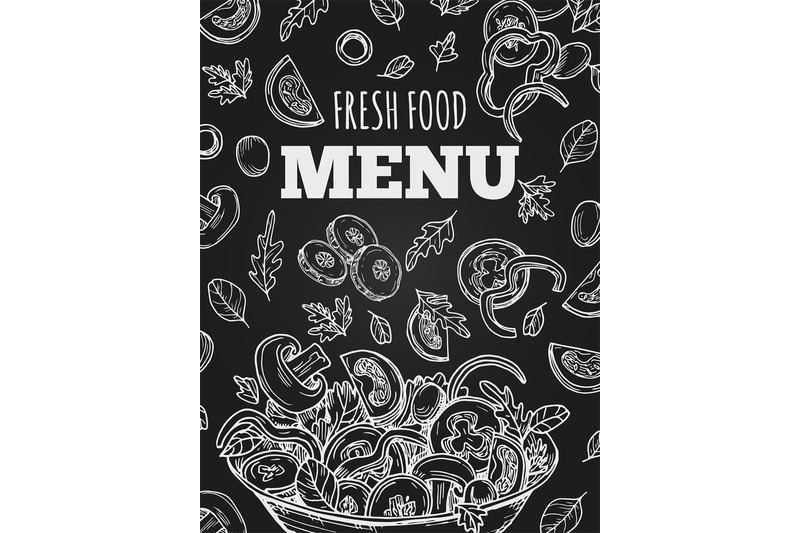 chalkboard-fresh-food-menu-vector-template-cover