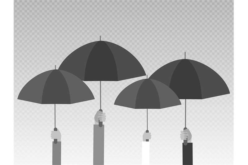 hands-holding-umbrellas-isolated-on-transparent-background