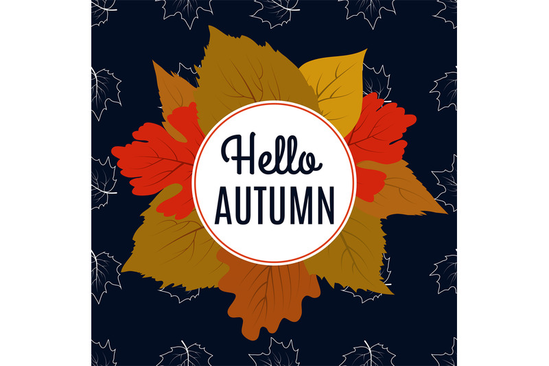 hello-autumn-banner-with-color-leaves-and-maple-foliage