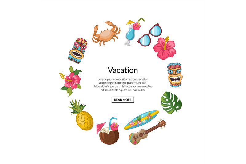 vector-cartoon-summer-travel-elements-in-circle-shape-with-place-for-t