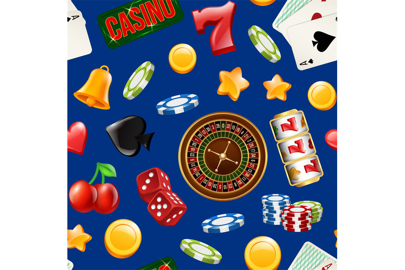vector-realistic-casino-gamble-pattern-or-background-illustration