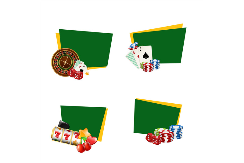 vector-casino-gamble-stickers-with-place-for-text