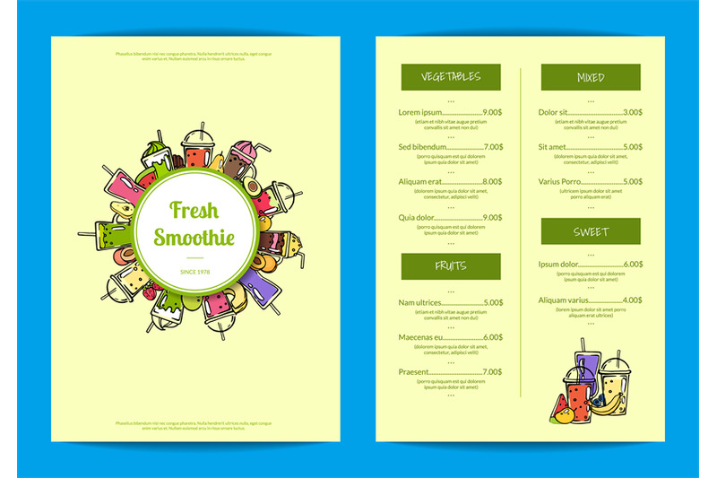 vector-doodle-smoothie-cafe-or-restaurant-menu-template-illustration