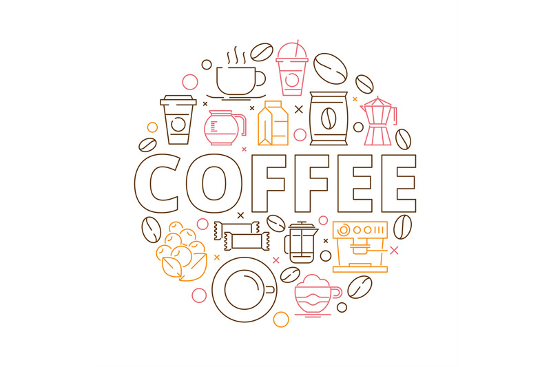 coffee-icons-background-circle-shape-from-coffee-grains-espresso-mill