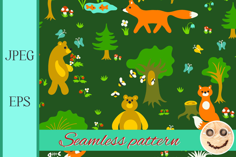 animals-in-forest-seamless-pattern