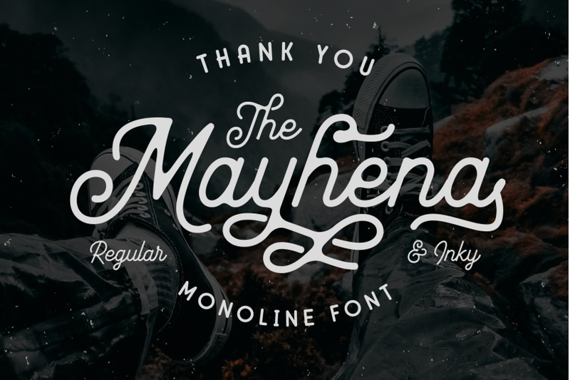 mayhena-monoline-font