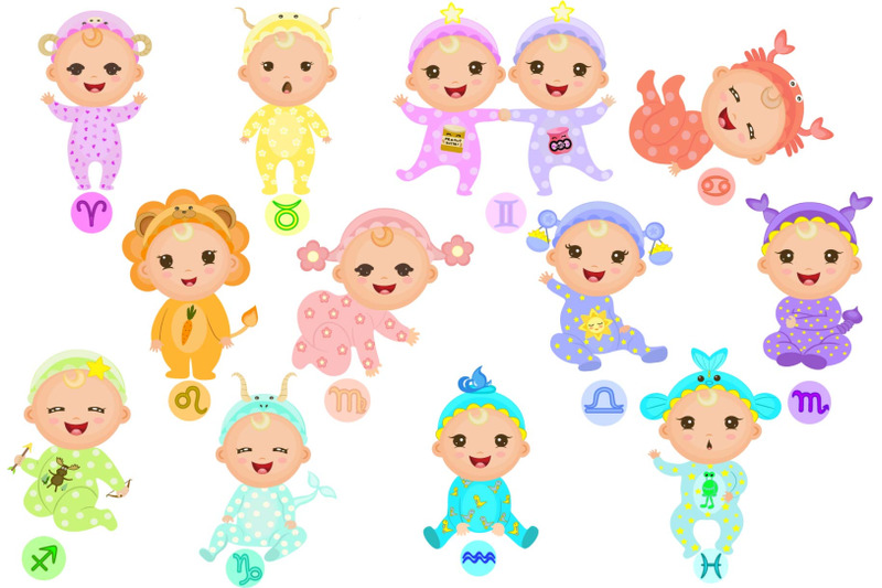 cute-babies-zodiac-set