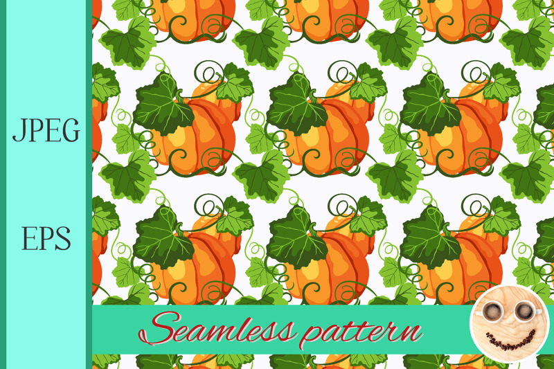 seamless-pattern-with-pumpkin-on-the-white-background