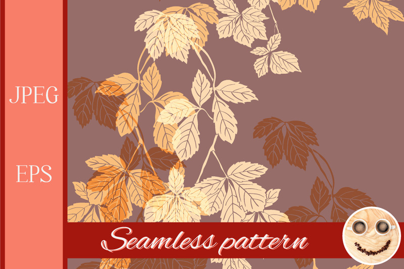 liana-floral-pattern-on-the-brown